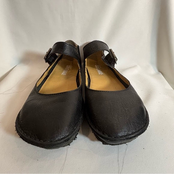 CLARKS ORIGINALS Sz 8 Leather Mary Jane Shoes Ballerina Style Buckle Closure - Picture 2 of 12